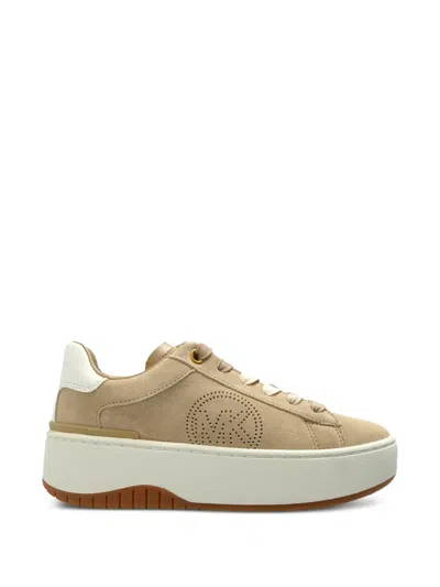 Michael Michael Kors Dottie Perforated-logo Low-top Sneakers In White