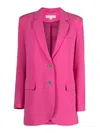 Michael Michael Kors Michael Kors Single-breasted Two-button Blazer In Fuchsia
