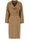 Michael Michael Kors Double-breasted Trench Coat In Neutrals
