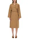 Michael Michael Kors Double-breasted Trench Coat In Neutrals