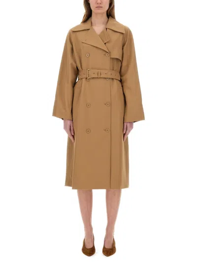 Michael Michael Kors Double-breasted Trench Coat In Neutrals