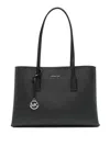 Michael Michael Kors Double-handle Leather Tote Bag In Black
