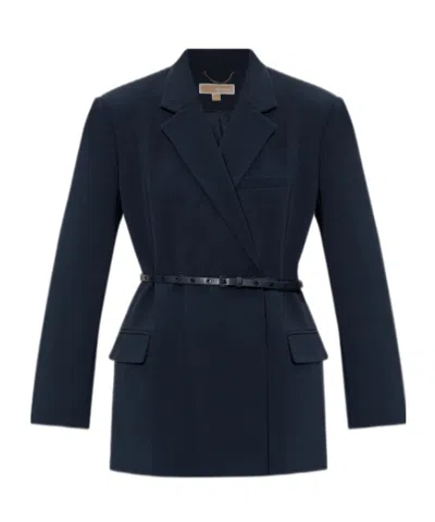 Michael Michael Kors Double-row Suit Coat In Black