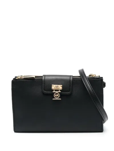 Michael Michael Kors Double-zip Crossbody Bag In 黑色