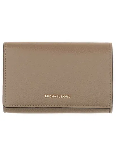 Michael Michael Kors Dove Cow Leather Wallets In Brown