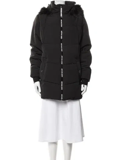 Pre-owned Michael Michael Kors Down Coat In Black