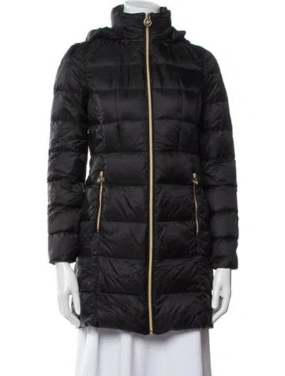 Pre-owned Michael Michael Kors Down Coat In Black