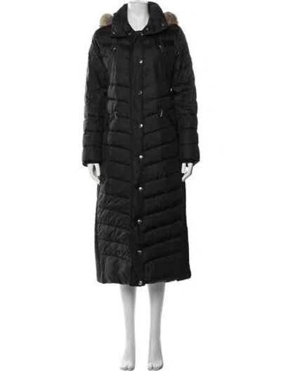 Pre-owned Michael Michael Kors Down Coat In Black