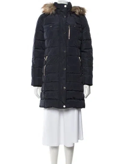 Pre-owned Michael Michael Kors Down Coat In Blue