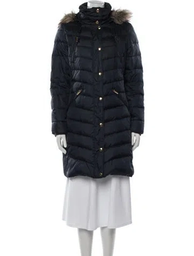 Pre-owned Michael Michael Kors Down Coat In Blue