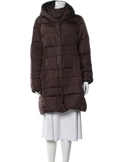 Pre-owned Michael Michael Kors Down Coat In Brown