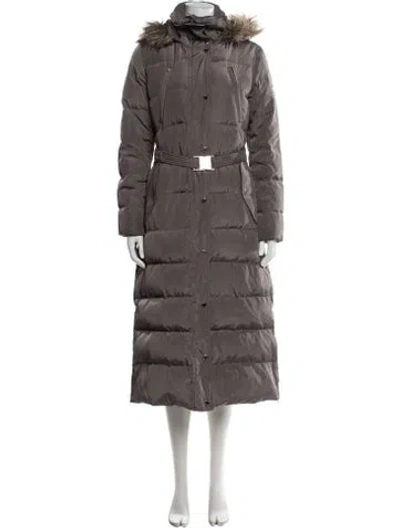 Pre-owned Michael Michael Kors Down Coat In Gray