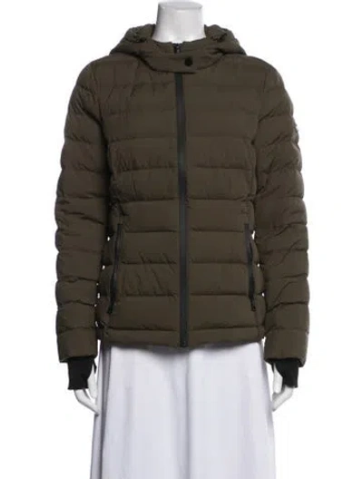 Pre-owned Michael Michael Kors Down Coat In Green