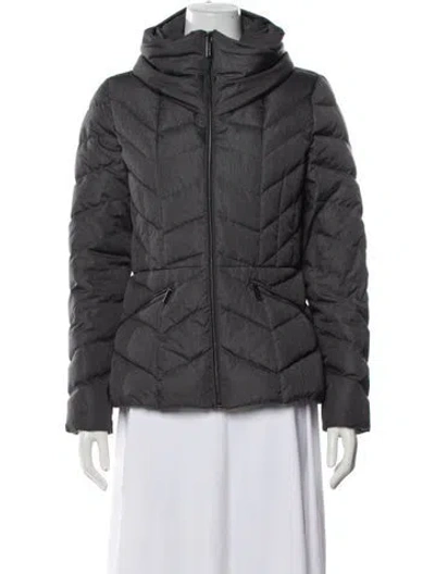 Pre-owned Michael Michael Kors Down Coat In Grey