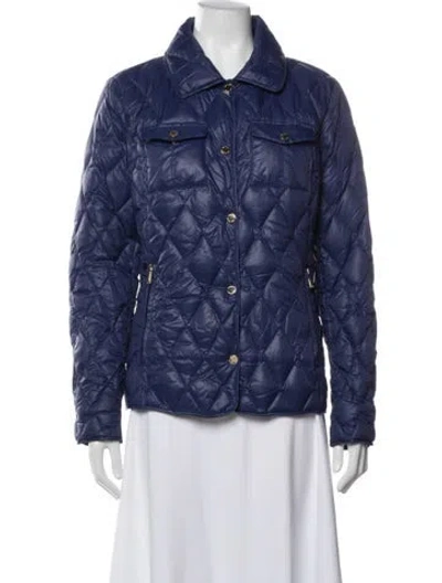 Pre-owned Michael Michael Kors Down Jacket In Blue