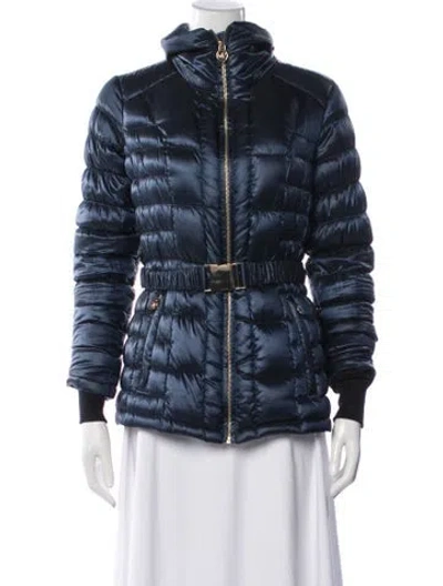 Pre-owned Michael Michael Kors Down Jacket In Blue