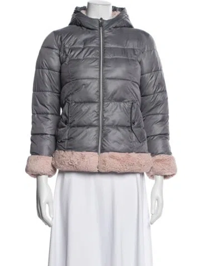 Pre-owned Michael Michael Kors Down Jacket In Gray