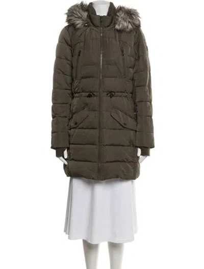 Pre-owned Michael Michael Kors Down Jacket In Green