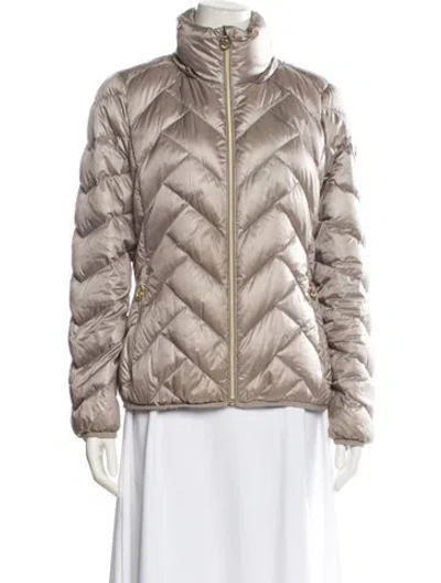 Pre-owned Michael Michael Kors Down Jacket In Neutral
