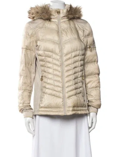 Pre-owned Michael Michael Kors Down Jacket In Neutrals