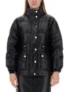 Michael Michael Kors Michael Kors Black Polyurethane Jacket In Black