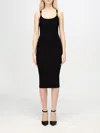 Michael Michael Kors Michael By Michael Kors Black Stretch Viscose Blend Dress In Schwarz