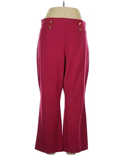 Pre-owned Michael Michael Kors Dress Pants In Burgundy