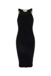 Michael Michael Kors Michael By Michael Kors Black Stretch Viscose Blend Dress