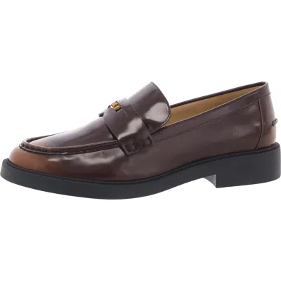 Michael Michael Kors Eden Loafer Womens Distressed Leather Loafers