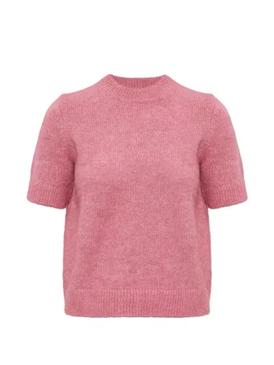 Michael Michael Kors Elastic Ribbed Cuffs Knitted Top In Multi