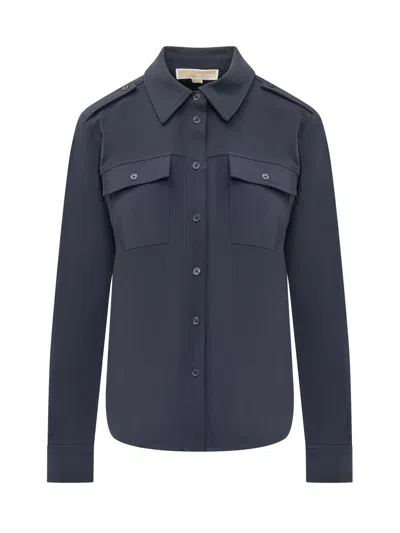 Michael Michael Kors Elegant Acclaimed Shirt In Blue