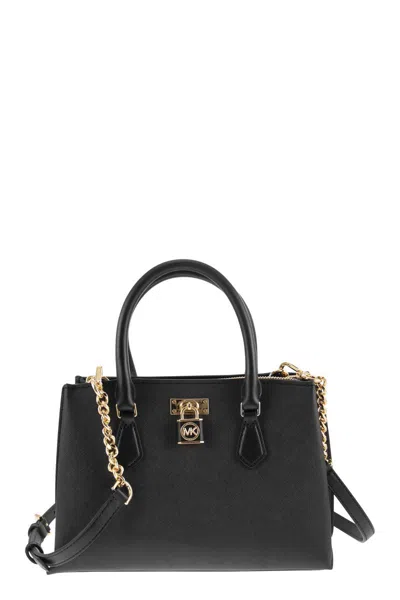 Michael Michael Kors Elegant And Timeless Black Saffiano Leather Handbag For Women