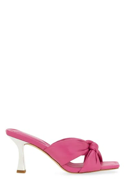 Michael Michael Kors Elena Bow Detailed Sandals In Pink
