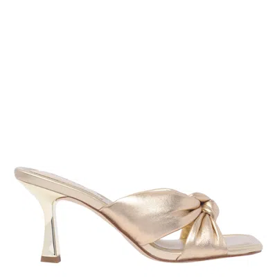 Michael Michael Kors Elena Heleed Sandals In Golden