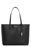 Michael Michael Kors Michael Kors Eliza Leather Tote In Black