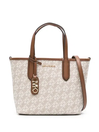 Michael Michael Kors Eliza Monogram Tote Bag In Neutrals