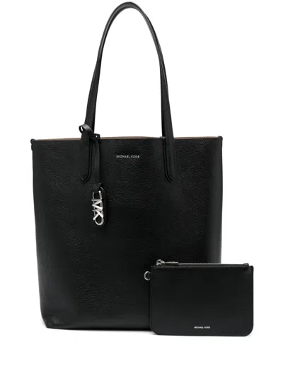 Michael Michael Kors Eliza Xl Leather Tote Bag In Schwarz