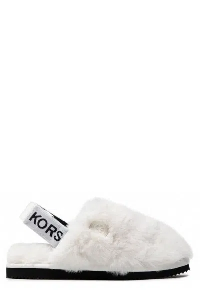 Michael Michael Kors Elsie Slingback Slippers In White