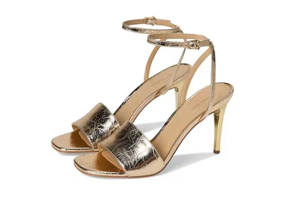 Michael Michael Kors Elyse Heeled Sandals In Gold