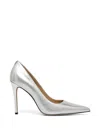 Michael Michael Kors Elyse Pointed-toe Pumps In Silver