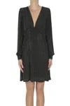 Michael Michael Kors Sequin-embellished Dress In Black