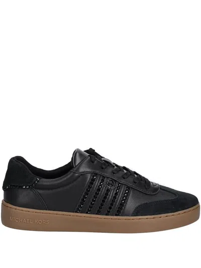 Michael Michael Kors Embellished Sneakers In Black