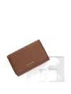 Michael Michael Kors Embossed Leather Wallet In Brown