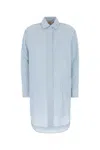 Michael Michael Kors Embroidered Chambray Shirt Dress