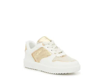 Michael Michael Kors Kids'  Emmet Rumi Sneaker Women's In White/gold Metallic