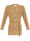 Michael Michael Kors Chain Belted Long Cardigan