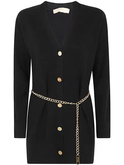 MICHAEL MICHAEL KORS EMPIRE CHAIN BELT CARDIGAN