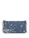 Michael Michael Kors Empire Denim Splatter-print Shoulder Bag
