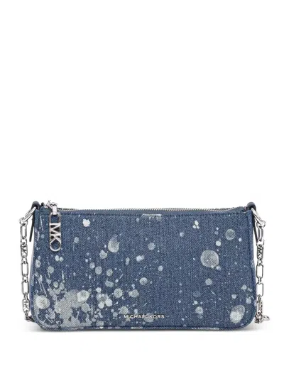 Michael Michael Kors Empire Denim Splatter-print Shoulder Bag