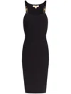 Michael Michael Kors Michael By Michael Kors Black Stretch Viscose Blend Dress
